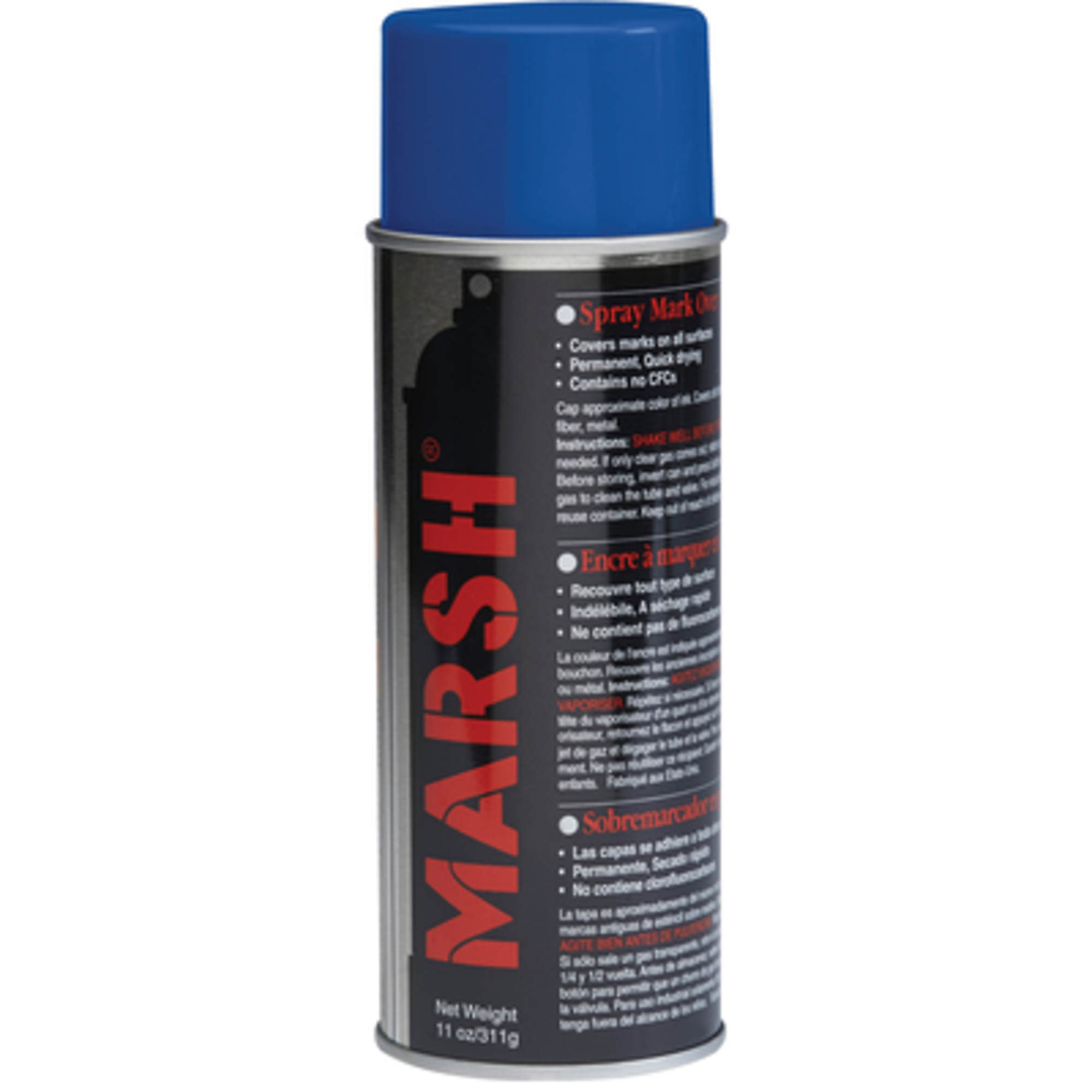 Marsh Blue Spray Stencil Ink - 11 Oz., Waterproof, Fast-Drying, 12 Pcs, Model# STSBLU